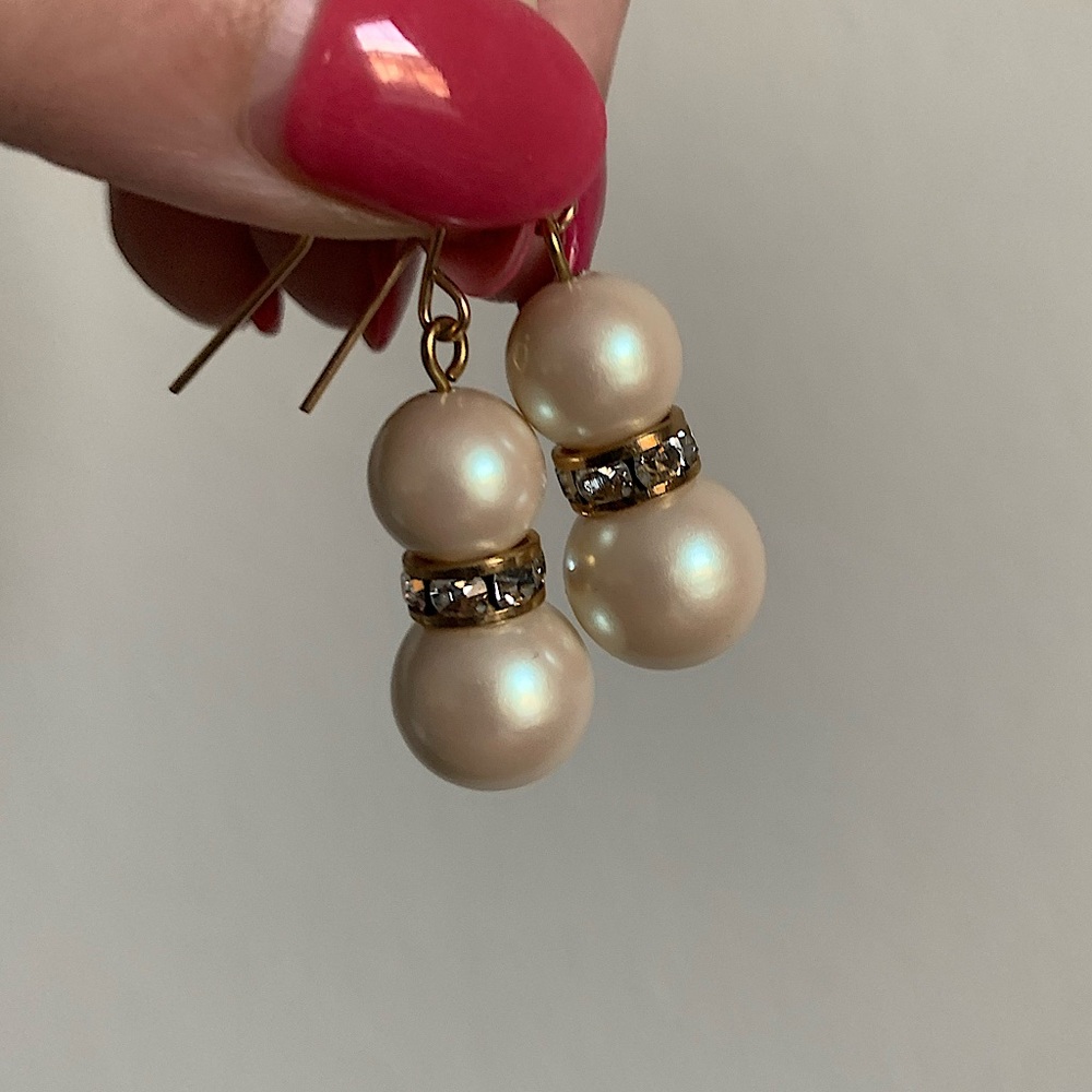 Kate Spade New York Metropolitan Pearl Crystal Drop Earrings